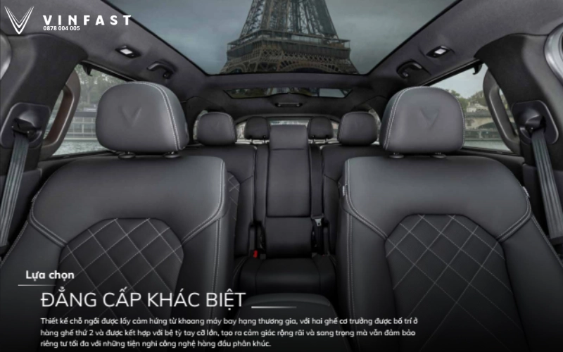 không gian ghế vinfast vf9