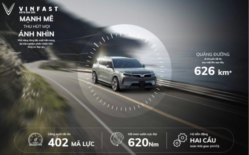 vf9 đi được bao nhiêu km