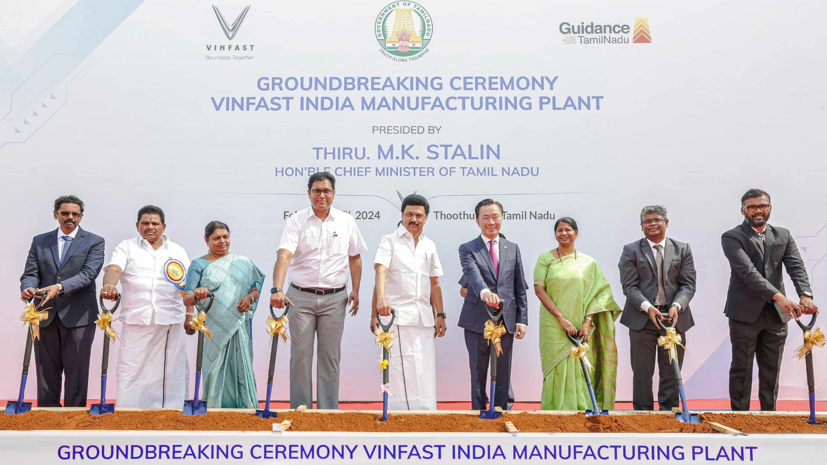 vinfast chính thức động thổ nhà máy xe điện tại ấn độ