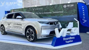 vinfast vf9 trưng bày tại cop28