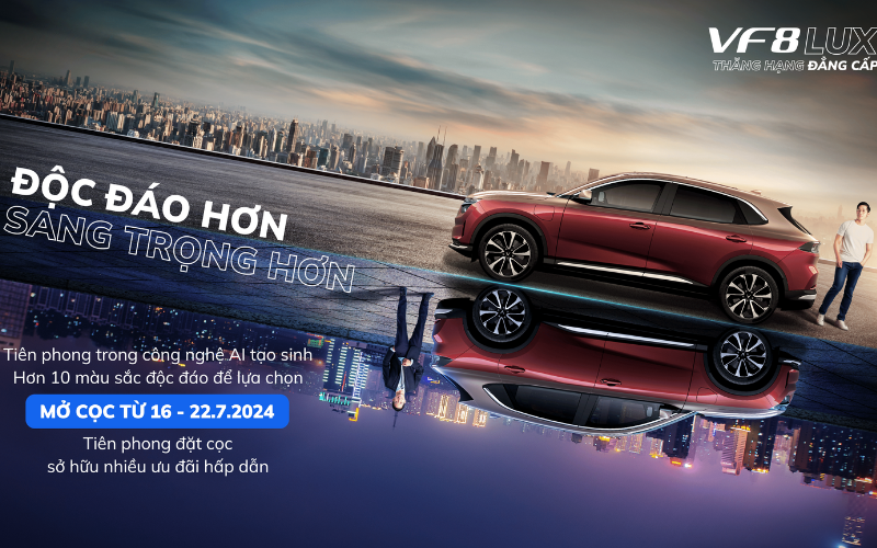 Mở cọc Vinfast VF8 Lux